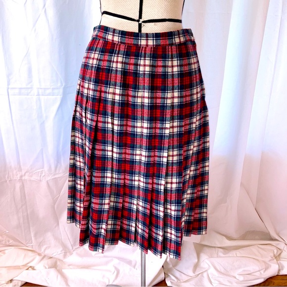 Pendleton Wool Authentic MacDuff Dress Tartan pleated skirt Made in USA - Picture 5 of 8